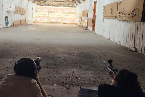 At the range